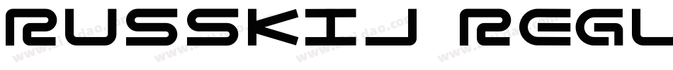 Russkij Regular字体转换